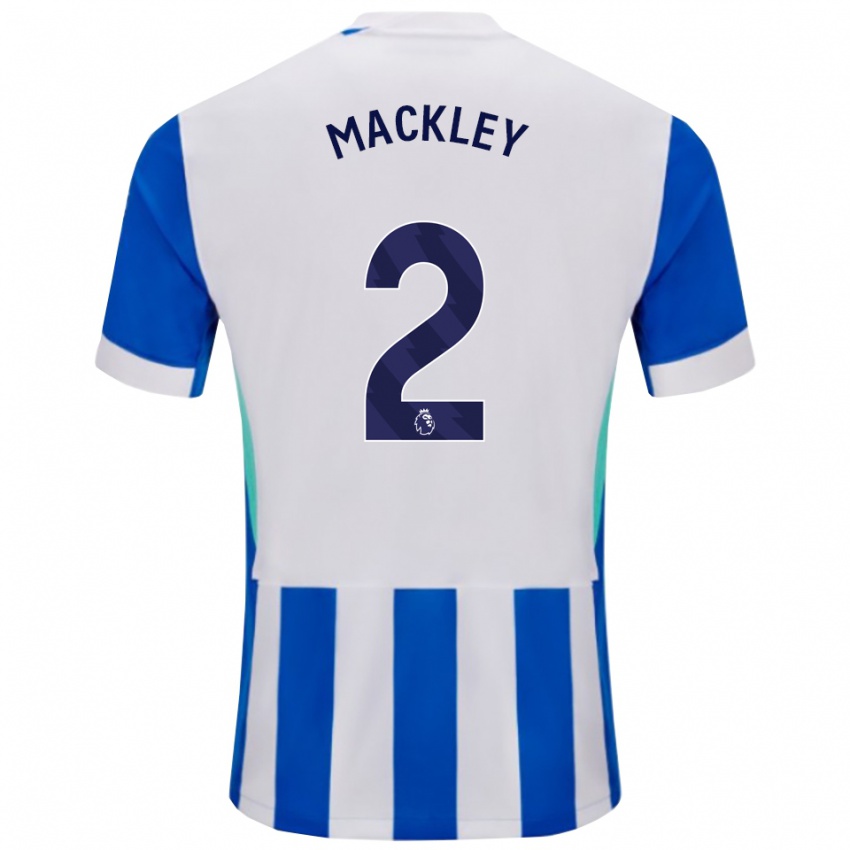 ילדים קאלום מקלי #2 כחול לבן ג'רזי ביתית 2025/26 חולצה קצרה