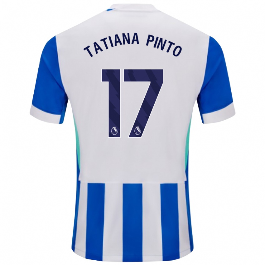 ילדים טטיאנה פינטו #17 כחול לבן ג'רזי ביתית 2025/26 חולצה קצרה
