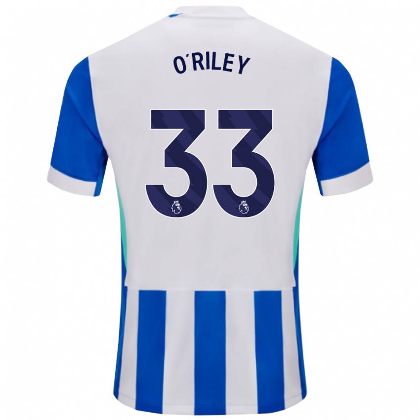 ילדים מאט או'ריילי #33 כחול לבן ג'רזי ביתית 2025/26 חולצה קצרה
