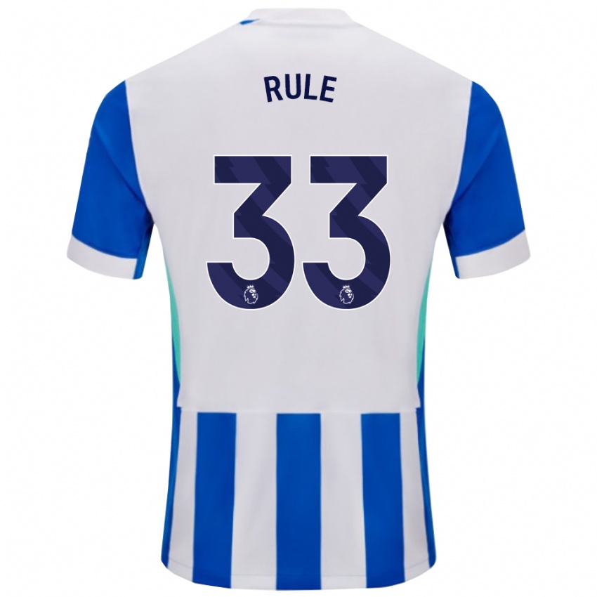 ילדים שרליז רול #33 כחול לבן ג'רזי ביתית 2025/26 חולצה קצרה
