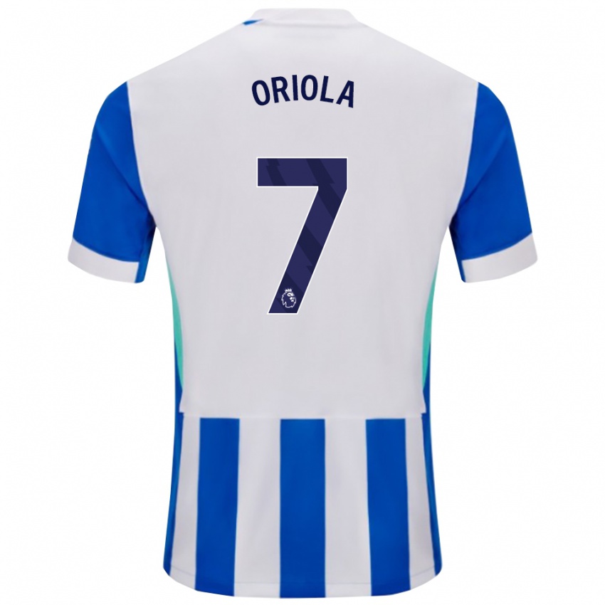 ילדים נחמיה אוריולה #7 כחול לבן ג'רזי ביתית 2025/26 חולצה קצרה