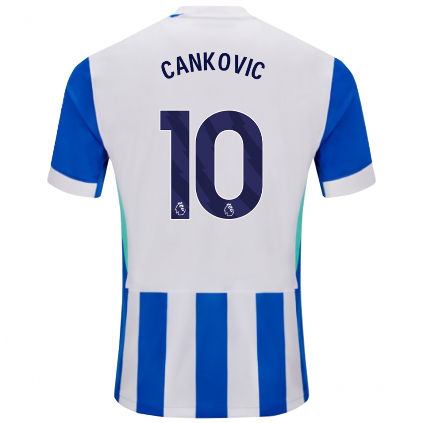 ילדים Jelena Čanković #10 כחול לבן ג'רזי ביתית 2025/26 חולצה קצרה