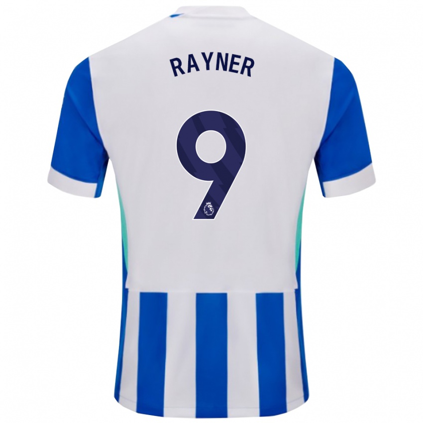 ילדים רבקה ריינר #9 כחול לבן ג'רזי ביתית 2025/26 חולצה קצרה