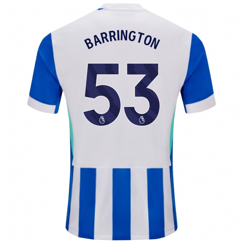 ילדים לוקה בארינגטון #53 כחול לבן ג'רזי ביתית 2025/26 חולצה קצרה