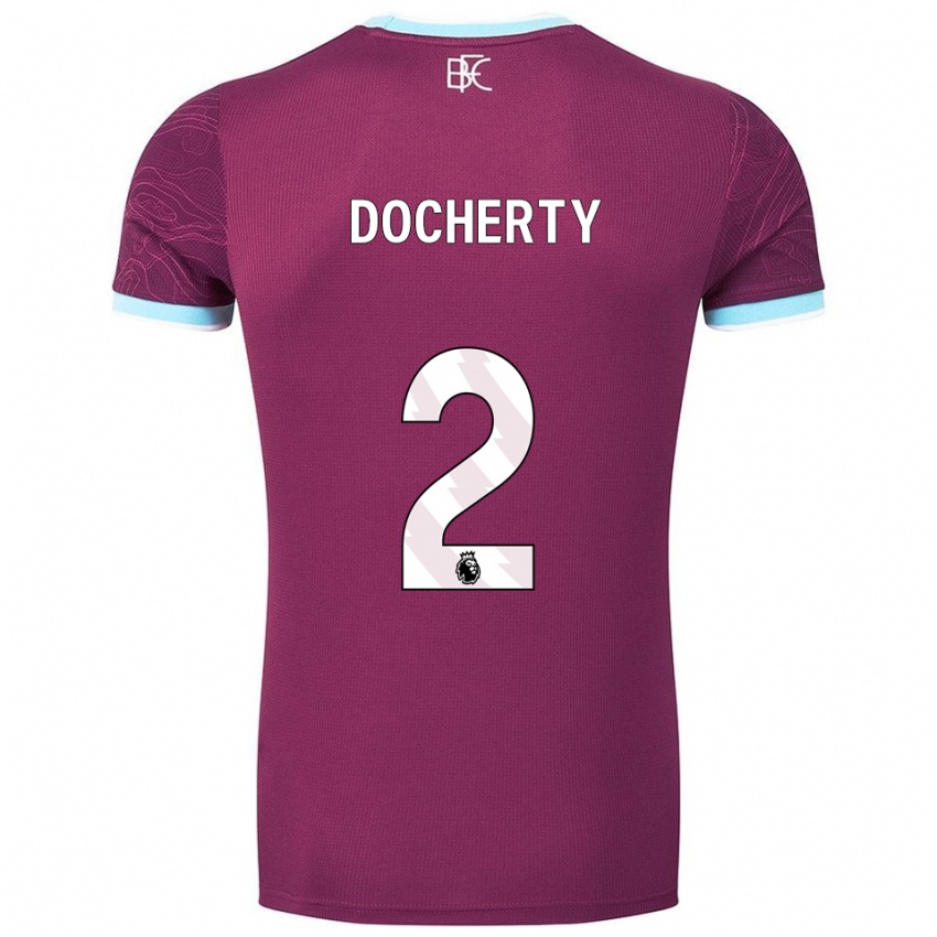 ילדים צ'ארלי דוקארטי #2 בורדו תכלת ג'רזי ביתית 2025/26 חולצה קצרה