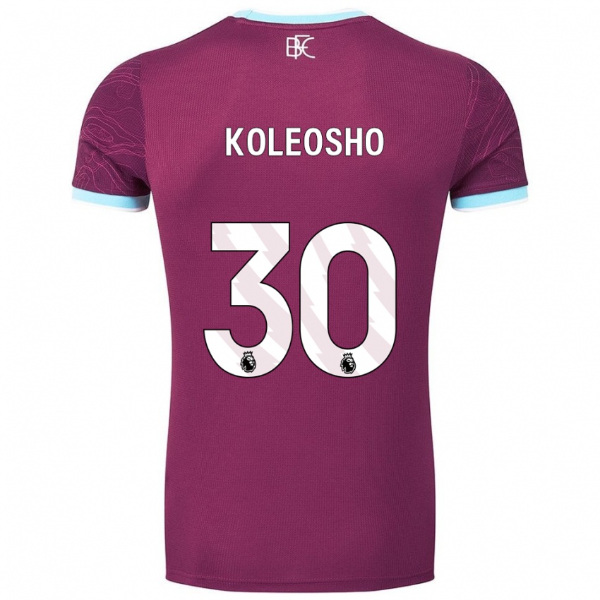 ילדים לוקה קולאושו #30 בורדו תכלת ג'רזי ביתית 2025/26 חולצה קצרה
