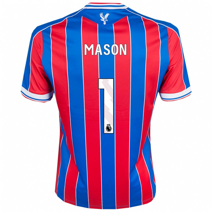 ילדים Jack Mason #1 כחול אדום לבן ג'רזי ביתית 2025/26 חולצה קצרה