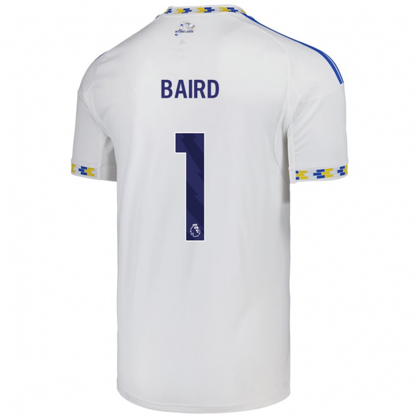 ילדים אלכס ביירד #1 לבן כחול ג'רזי ביתית 2025/26 חולצה קצרה