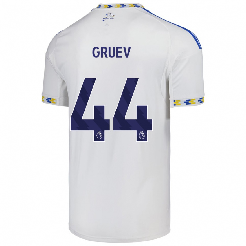 ילדים איליה גרואב #44 לבן כחול ג'רזי ביתית 2025/26 חולצה קצרה
