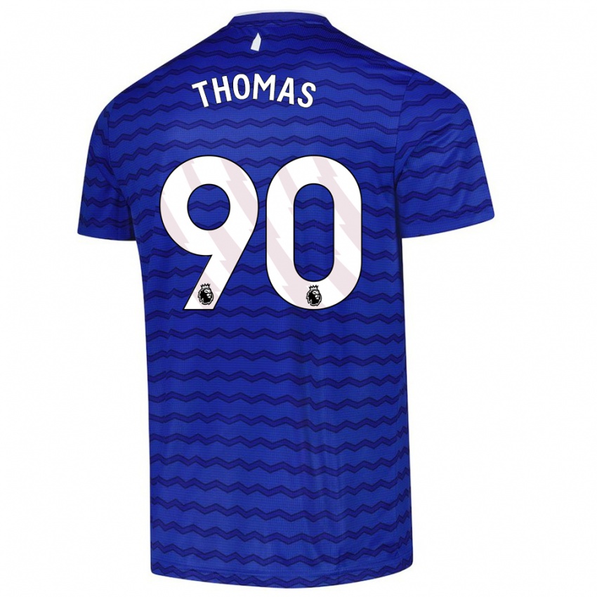 ילדים אלד תומאס #90 כחול נייבי ג'רזי ביתית 2025/26 חולצה קצרה