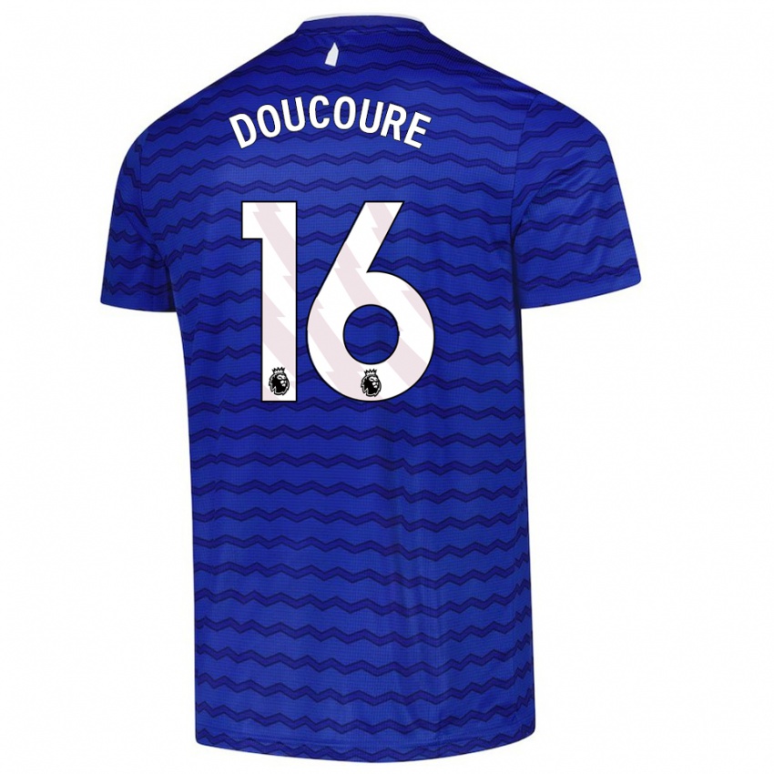 ילדים עבדולאייה דוקורה #16 כחול נייבי ג'רזי ביתית 2025/26 חולצה קצרה