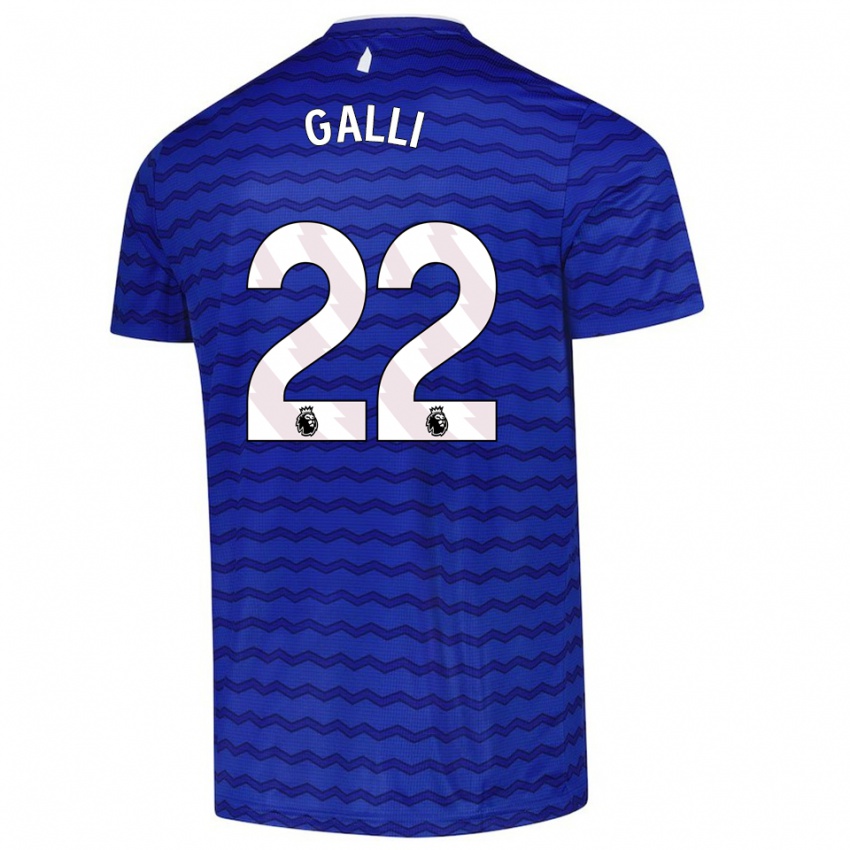 ילדים אורורה גאלי #22 כחול נייבי ג'רזי ביתית 2025/26 חולצה קצרה