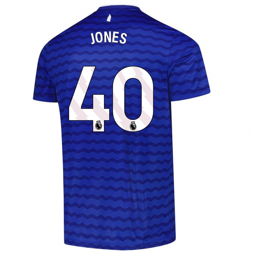 ילדים אלי ג'ונס #40 כחול נייבי ג'רזי ביתית 2025/26 חולצה קצרה