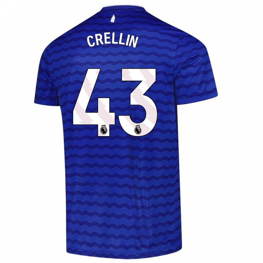 ילדים בילי קרלין #43 כחול נייבי ג'רזי ביתית 2025/26 חולצה קצרה