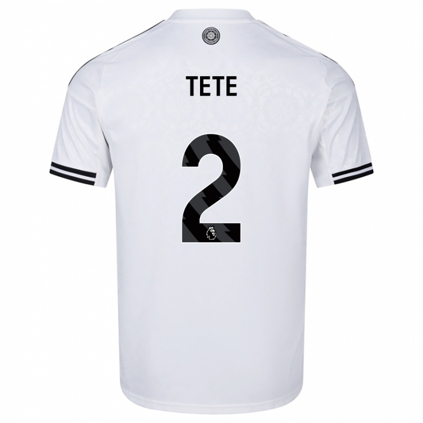 ילדים קני טטה #2 לבן שחור ג'רזי ביתית 2025/26 חולצה קצרה