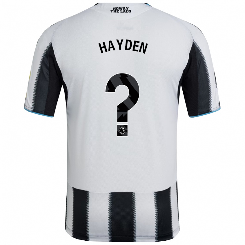 ילדים אייזק היידן #0 שחור לבן ג'רזי ביתית 2025/26 חולצה קצרה