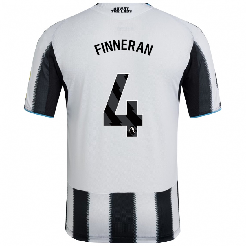 ילדים רורי פינרן #4 שחור לבן ג'רזי ביתית 2025/26 חולצה קצרה