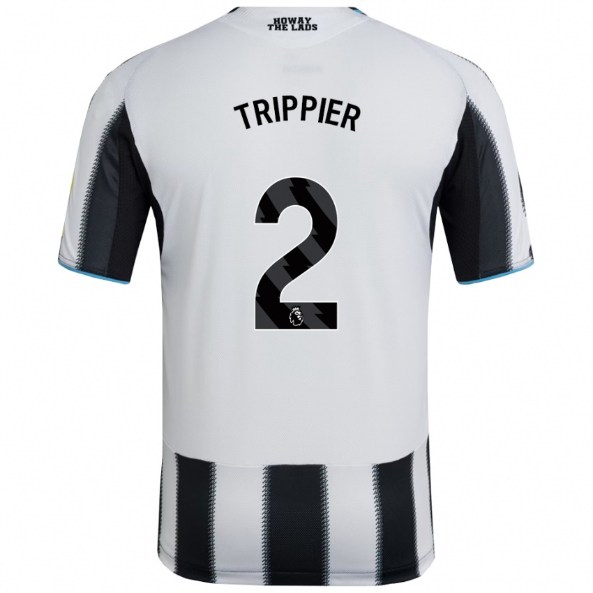 ילדים קיירן טריפייר #2 שחור לבן ג'רזי ביתית 2025/26 חולצה קצרה