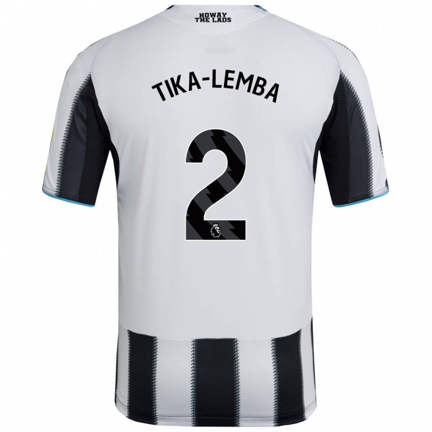 ילדים Ezra Tika-Lemba #2 שחור לבן ג'רזי ביתית 2025/26 חולצה קצרה