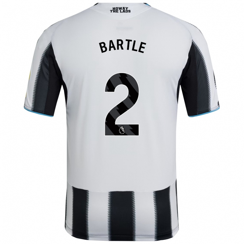 ילדים ג'ודי אן ברטל #2 שחור לבן ג'רזי ביתית 2025/26 חולצה קצרה