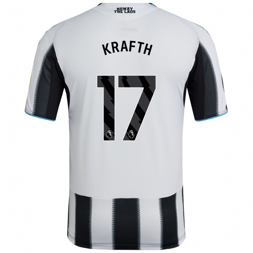 ילדים אמיל קראפט #17 שחור לבן ג'רזי ביתית 2025/26 חולצה קצרה
