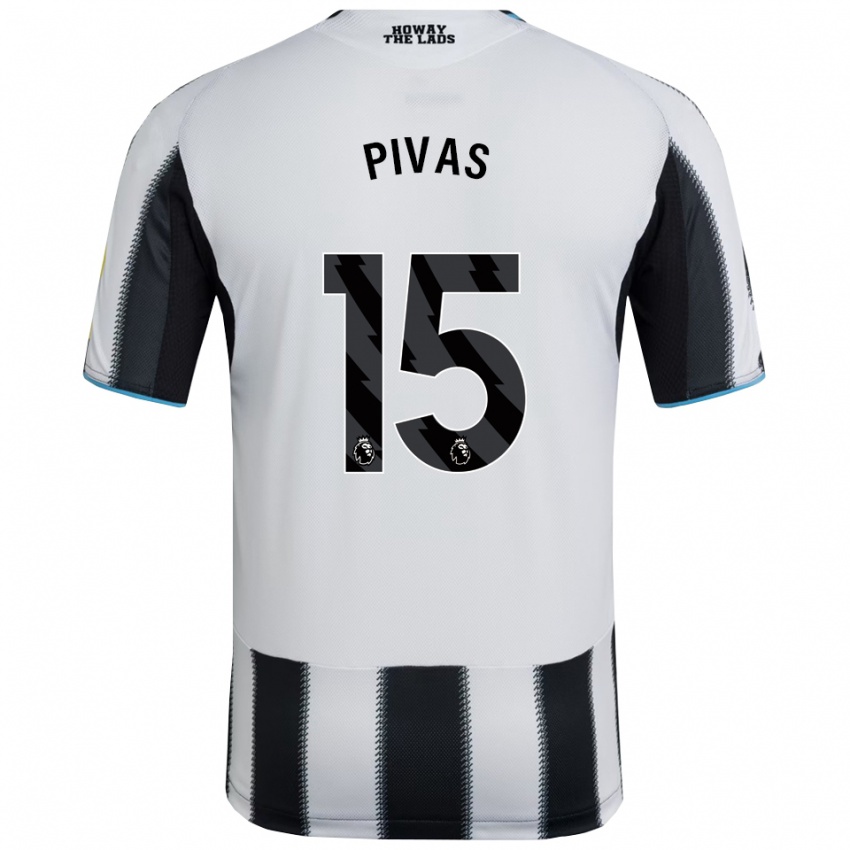 ילדים מיודראג פיבאש #15 שחור לבן ג'רזי ביתית 2025/26 חולצה קצרה