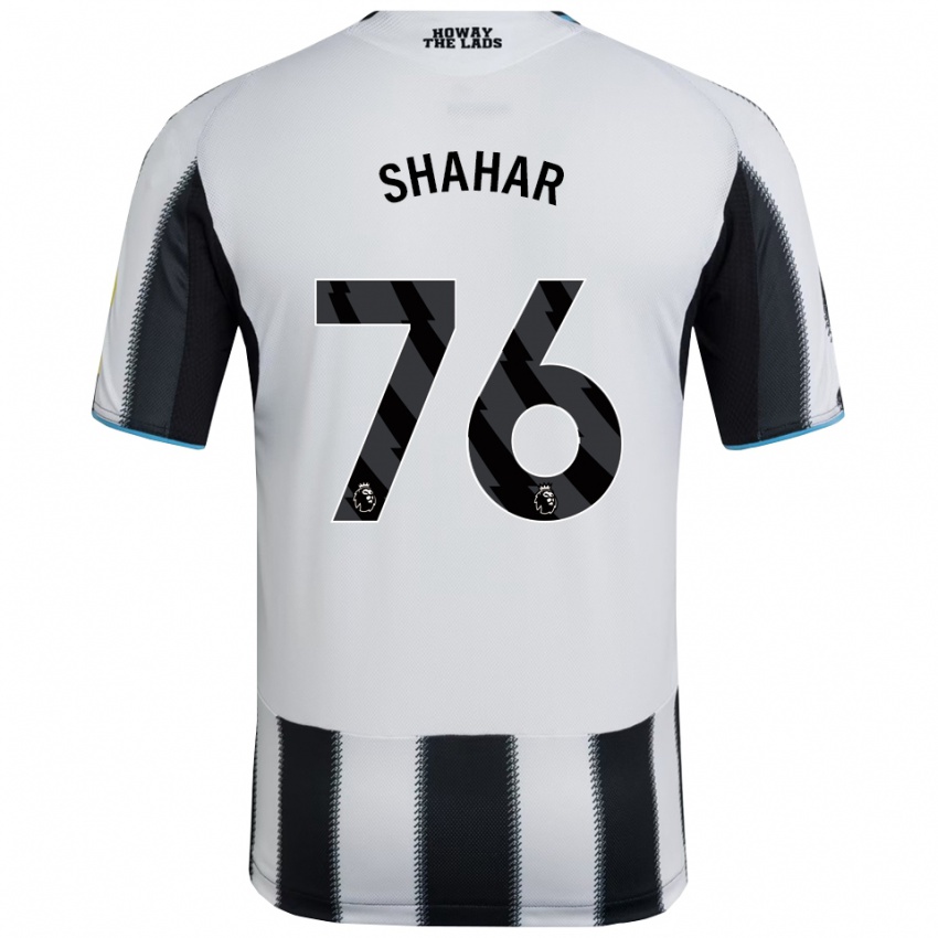 ילדים ליאו שחר #76 שחור לבן ג'רזי ביתית 2025/26 חולצה קצרה