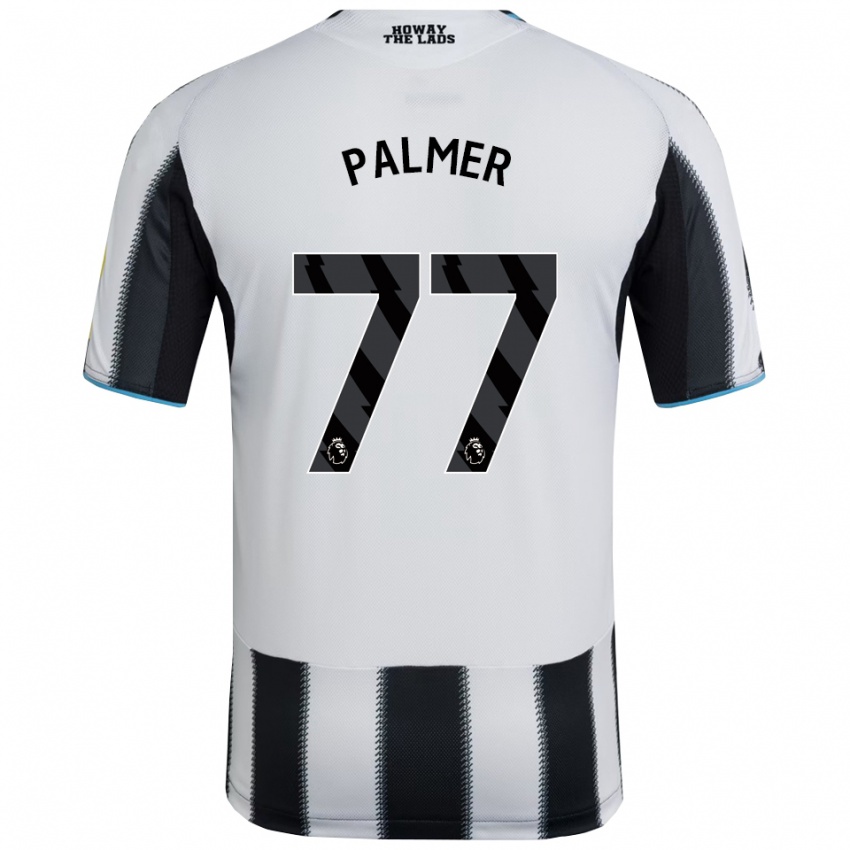 ילדים דארן פאלמר #77 שחור לבן ג'רזי ביתית 2025/26 חולצה קצרה