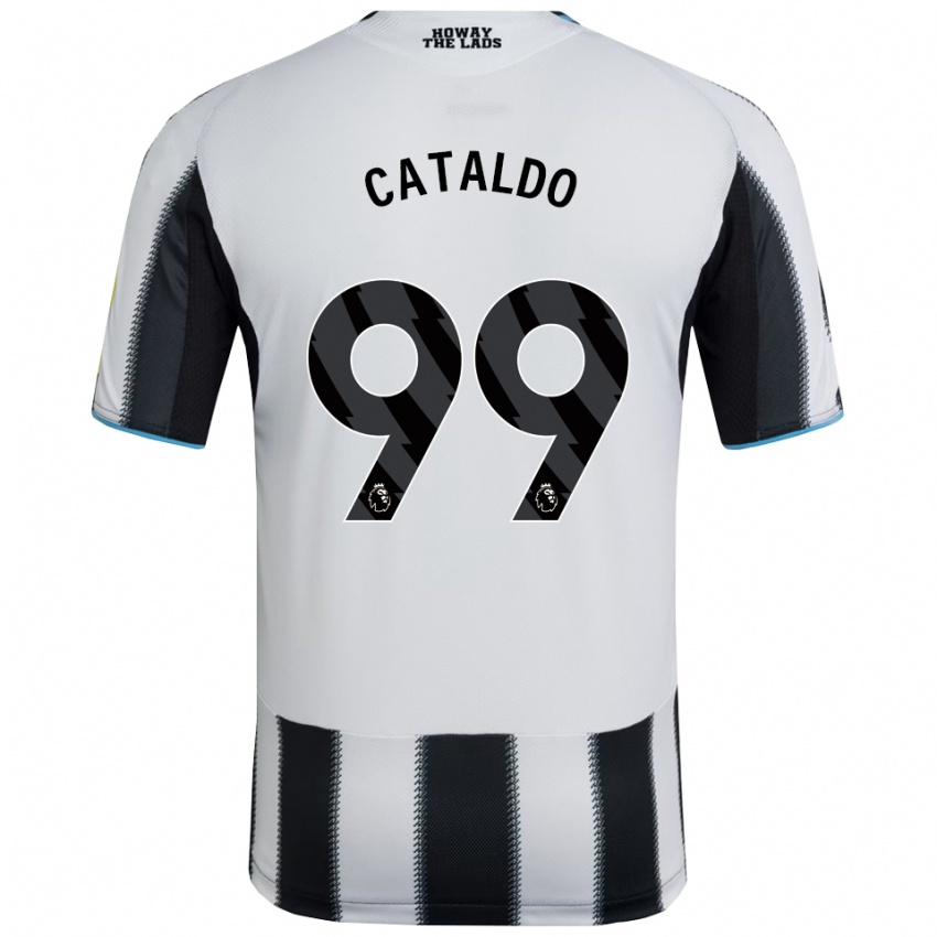 ילדים ליה קתלדו #99 שחור לבן ג'רזי ביתית 2025/26 חולצה קצרה