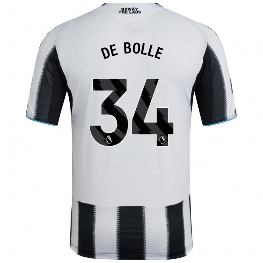 ילדים לוקאס דה בולה #34 שחור לבן ג'רזי ביתית 2025/26 חולצה קצרה