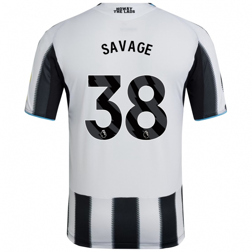 ילדים רמי סאבג׳ #38 שחור לבן ג'רזי ביתית 2025/26 חולצה קצרה