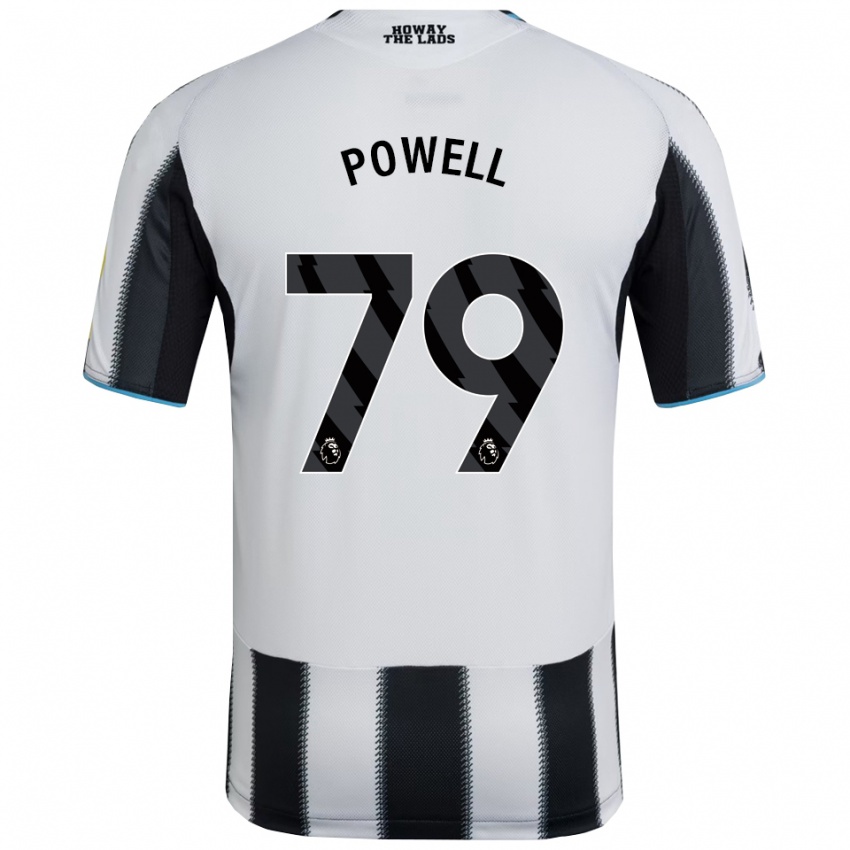 ילדים רורי דלגליש פאוול #79 שחור לבן ג'רזי ביתית 2025/26 חולצה קצרה