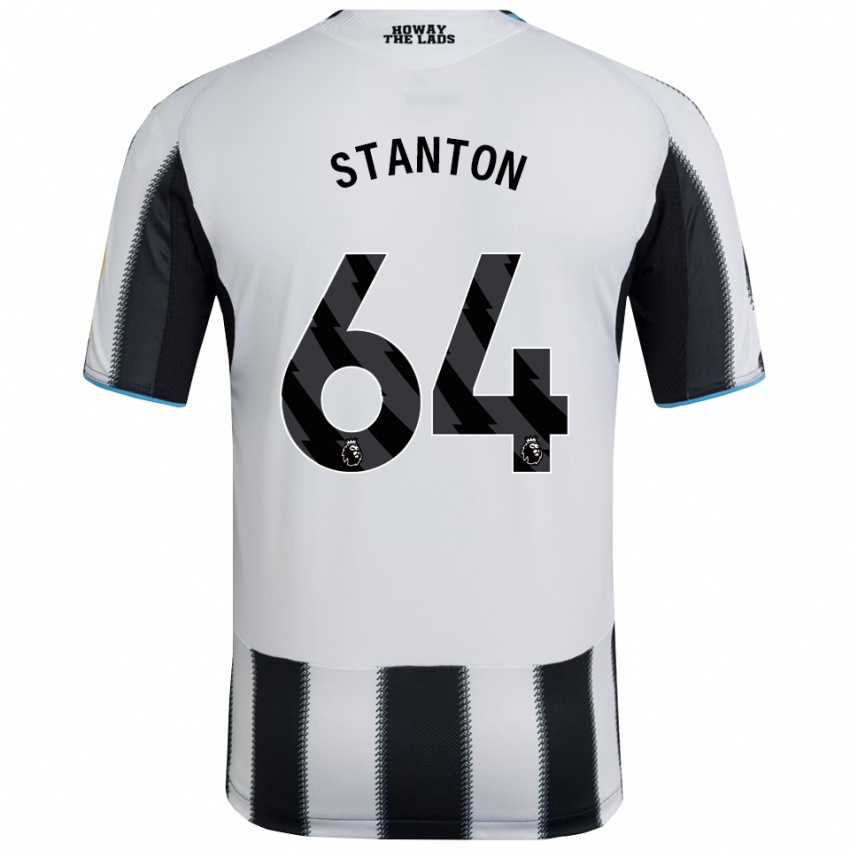 ילדים אליס כריסטופר סטנטון #64 שחור לבן ג'רזי ביתית 2025/26 חולצה קצרה
