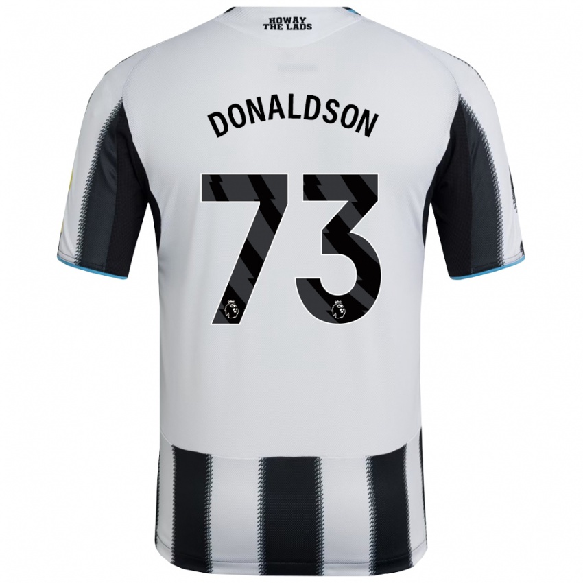 ילדים ג'וש דונלדסון #73 שחור לבן ג'רזי ביתית 2025/26 חולצה קצרה