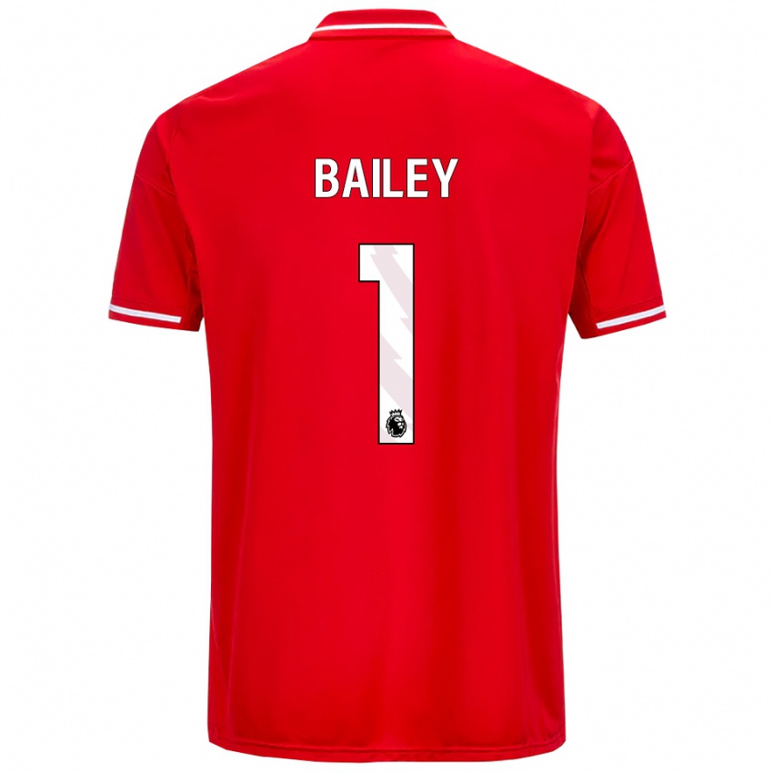 ילדים Joe Bailey #1 אדום לבן ג'רזי ביתית 2025/26 חולצה קצרה