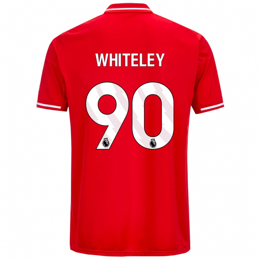 ילדים Jonathan Whiteley #90 אדום לבן ג'רזי ביתית 2025/26 חולצה קצרה