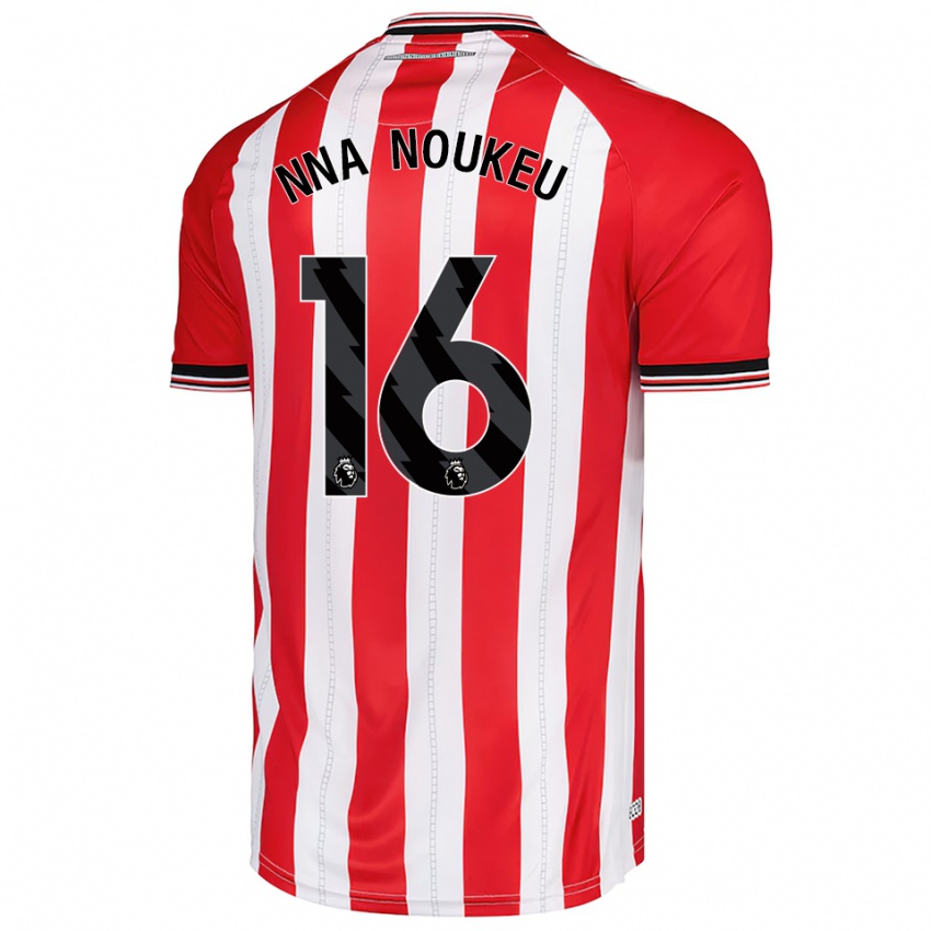 ילדים בלונדי ננה נוקו #16 אדום לבן ג'רזי ביתית 2025/26 חולצה קצרה