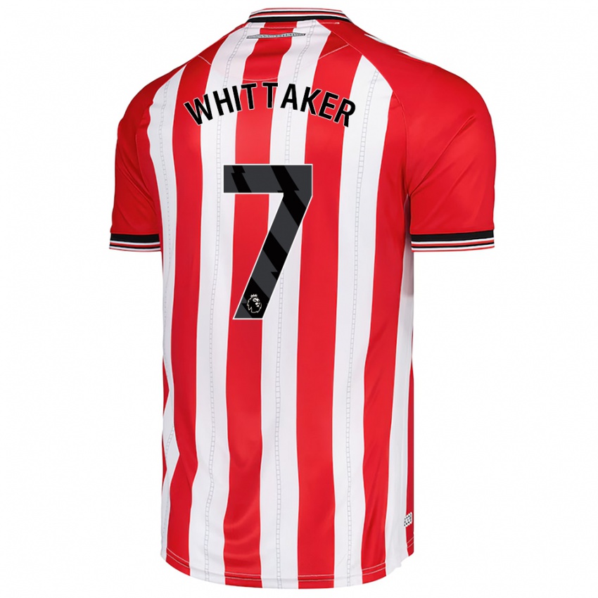 ילדים ג'ק וויטאקר #7 אדום לבן ג'רזי ביתית 2025/26 חולצה קצרה
