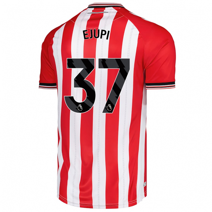 ילדים אליזבטה איג׳ופי #37 אדום לבן ג'רזי ביתית 2025/26 חולצה קצרה