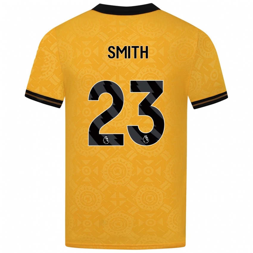 ילדים Josie Smith #23 צהוב שחור ג'רזי ביתית 2025/26 חולצה קצרה