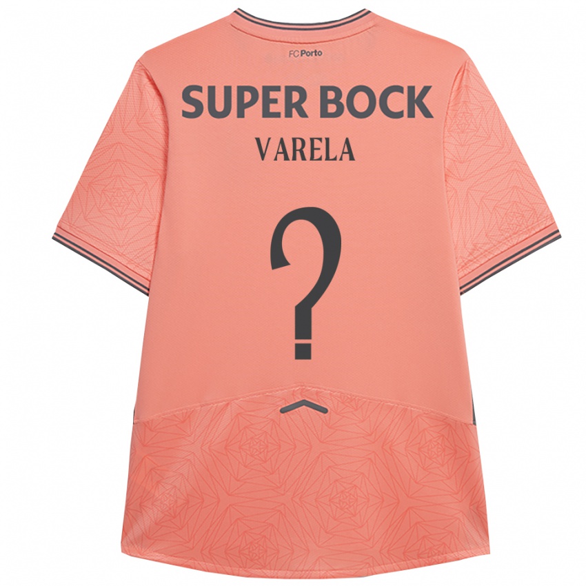 ילדים Cardoso Varela #0 ורוד נייבי הרחק ג'רזי 2025/26 חולצה קצרה