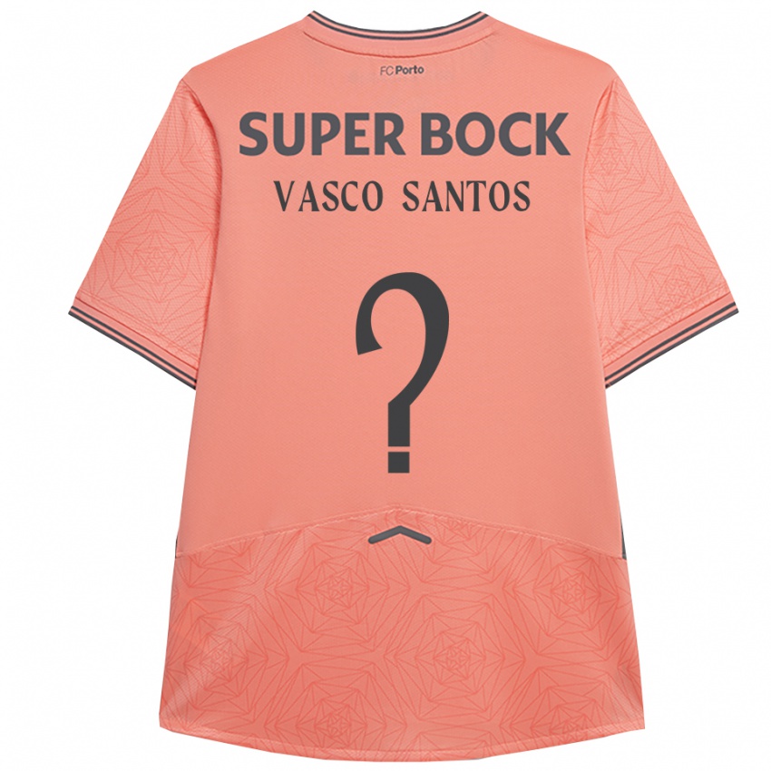 ילדים Vasco Santos #0 ורוד נייבי הרחק ג'רזי 2025/26 חולצה קצרה