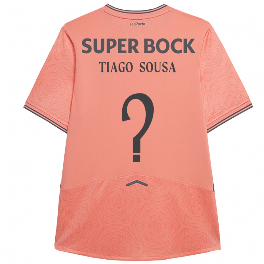 ילדים Tiago Sousa #0 ורוד נייבי הרחק ג'רזי 2025/26 חולצה קצרה