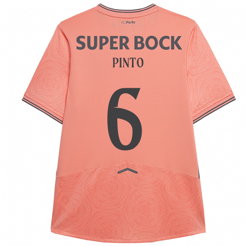 ילדים Gonçalo Pinto #6 ורוד נייבי הרחק ג'רזי 2025/26 חולצה קצרה