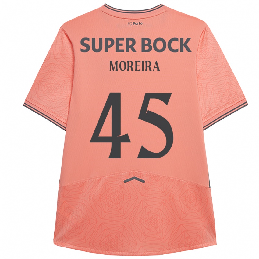 ילדים ז'ואאו מוריירה #45 ורוד נייבי הרחק ג'רזי 2025/26 חולצה קצרה