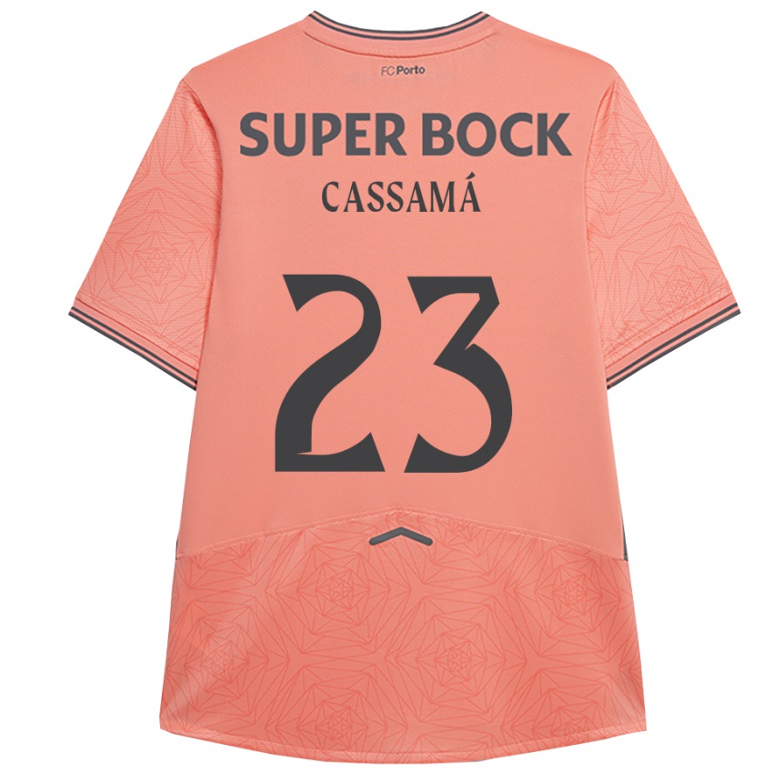 ילדים Abdu Cassamá #23 ורוד נייבי הרחק ג'רזי 2025/26 חולצה קצרה