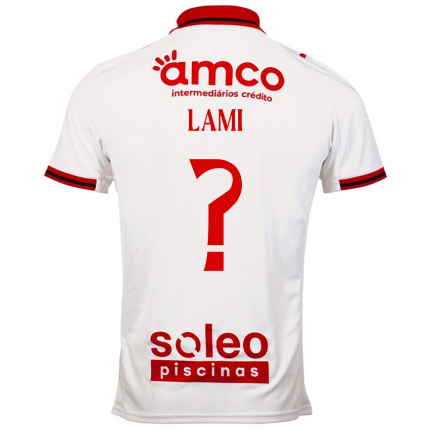 ילדים דאריו אנג׳לו ז׳ורדאו לאמי #0 לבן אדום הרחק ג'רזי 2025/26 חולצה קצרה