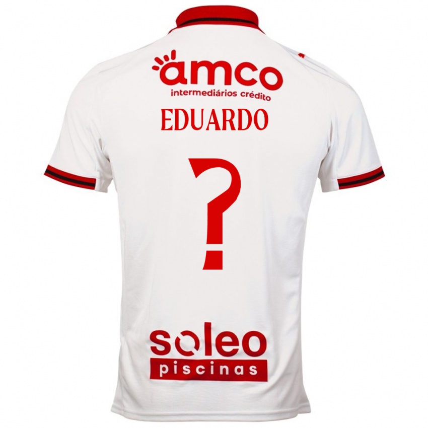 ילדים Eduardo Costa #0 לבן אדום הרחק ג'רזי 2025/26 חולצה קצרה