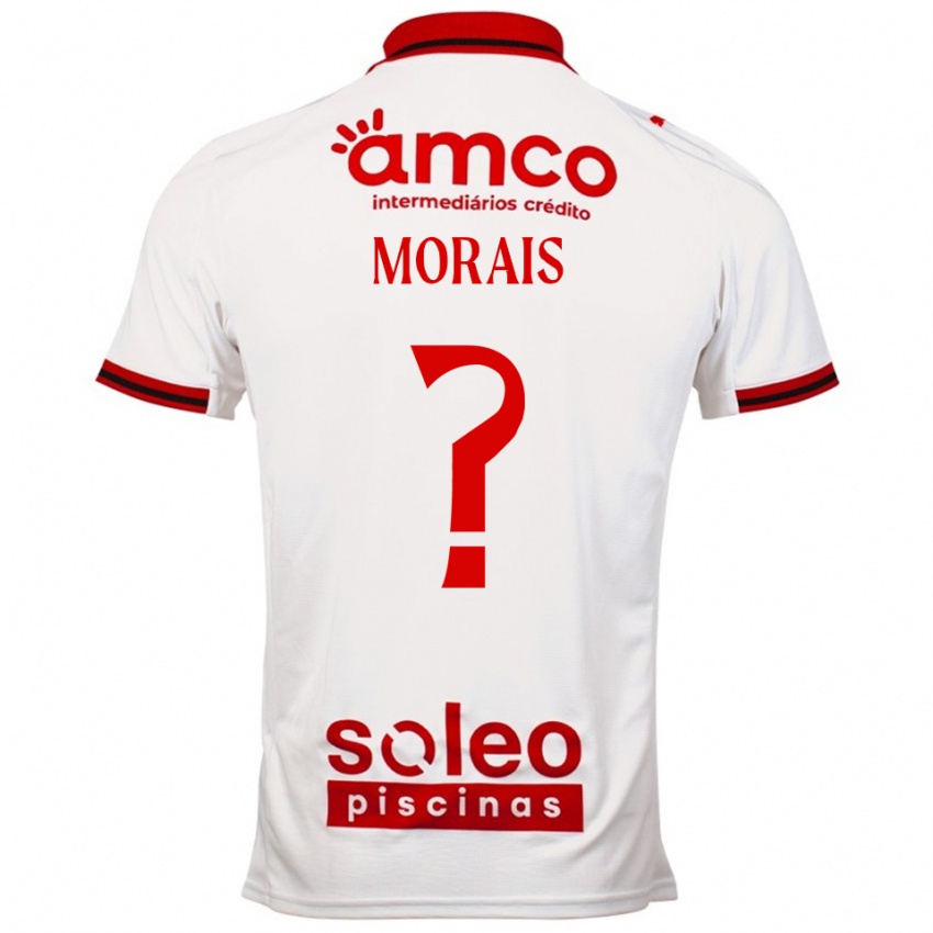 ילדים ז'ואאו מוראיס #0 לבן אדום הרחק ג'רזי 2025/26 חולצה קצרה