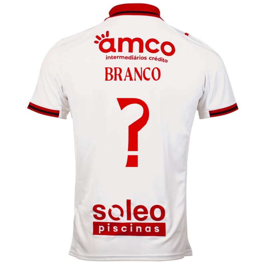 ילדים António Branco #0 לבן אדום הרחק ג'רזי 2025/26 חולצה קצרה